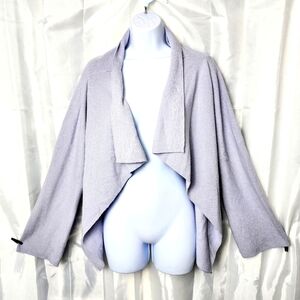 Fenn Wright Manson Cashmere Blend Cardigan 8 Women Open Front Draped Office Work
